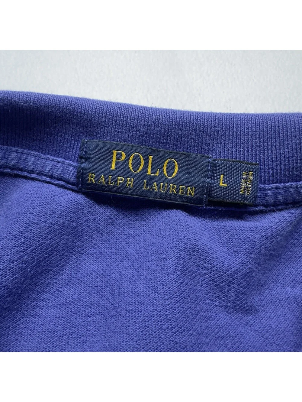 Polo Ralph Lauren Men's Polo Shirt L Blue Solid Embroidered Logo